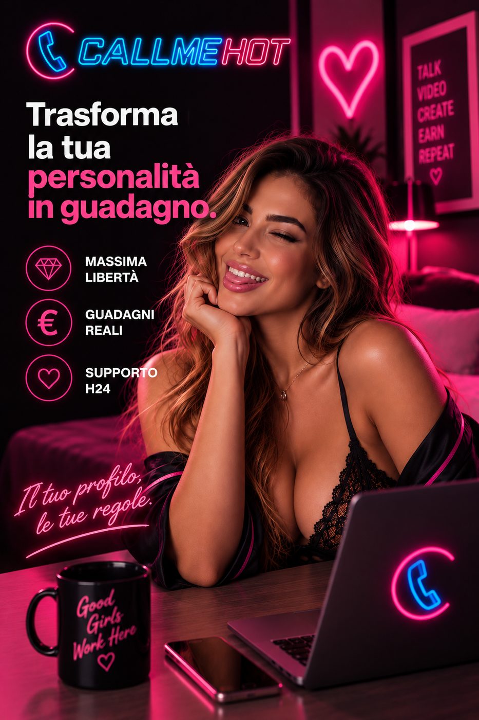 Diventa creator su CallMeHot